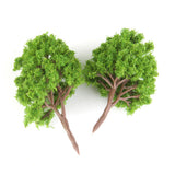 Maxbell 5x20x Plastic Model Trees N Scale Train Layout Wargame Scenery Diorama 7.5cm