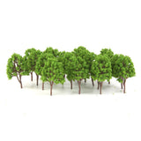 Maxbell 5x20x Plastic Model Trees N Scale Train Layout Wargame Scenery Diorama 7.5cm