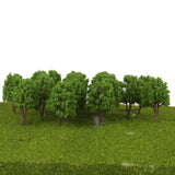 Maxbell 5x20x Plastic Model Trees N Scale Train Layout Wargame Scenery Diorama 7.5cm