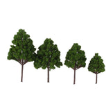 HO OO N Scale Tree with Passenger Figure Model Toy Layout for Diorama Scene