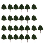 Maxbell 3x25x Dark Green Model Trees N Scale Train Layout Scenery Diorama 1:150