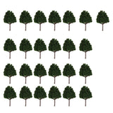 Maxbell 3x25x Dark Green Model Trees N Scale Train Layout Scenery Diorama 1:150