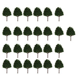 Maxbell 3x25x Dark Green Model Trees N Scale Train Layout Scenery Diorama 1:150