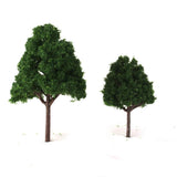 Maxbell 3x25x Dark Green Model Trees N Scale Train Layout Scenery Diorama 1:150
