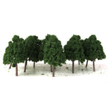 Maxbell 3x25x Dark Green Model Trees N Scale Train Layout Scenery Diorama 1:150