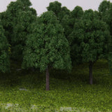 Maxbell 3x25x Dark Green Model Trees N Scale Train Layout Scenery Diorama 1:150