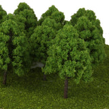 Maxbell 37Piece Cypress+Palm Tree Model Green Roadway Landscape Building Layout HO N