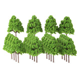 Maxbell 3x25Pcs Model Cypress Tress Train Railroad Scenery 1:150 Light Green