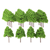 Maxbell 3x25Pcs Model Cypress Tress Train Railroad Scenery 1:150 Light Green