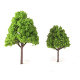Maxbell 3x25Pcs Model Cypress Tress Train Railroad Scenery 1:150 Light Green