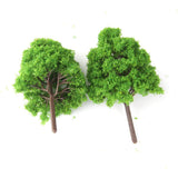 Maxbell 3x25Pcs Model Cypress Tress Train Railroad Scenery 1:150 Light Green