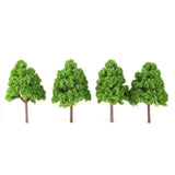 Maxbell 3x25Pcs Model Cypress Tress Train Railroad Scenery 1:150 Light Green