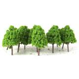 Maxbell 3x25Pcs Model Cypress Tress Train Railroad Scenery 1:150 Light Green