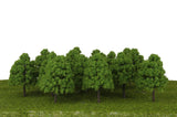 Maxbell 3x25Pcs Model Cypress Tress Train Railroad Scenery 1:150 Light Green