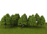 Maxbell 3x25Pcs Model Cypress Tress Train Railroad Scenery 1:150 Light Green