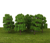 Maxbell 2x20Pcs Model Abies Holophylla Tress Train Railroad Scenery 1:150 Light Green