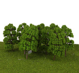 Maxbell 4x10PCS Tree Model Train Railway Wargame Diorama Architecture Layout 1:75 HO