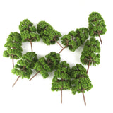 Maxbell 4x10PCS Tree Model Train Railway Wargame Diorama Architecture Layout 1:75 HO