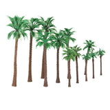 Maxbell 6x12pcs Layout Model Train Palm Trees Scale HO O N 6-11cm Model Scenery