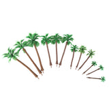 20x12pcs Layout Model Train Palm Trees Scale HO O N 6-11cm Model Scenery