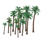 Maxbell 6x12pcs Layout Model Train Palm Trees Scale HO O N 6-11cm Model Scenery