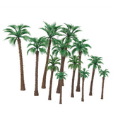 Maxbell 6x12pcs Layout Model Train Palm Trees Scale HO O N 6-11cm Model Scenery