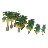 Maxbell 6x15pcs Layout Model Train Palm Trees Rain Forest Scale 1: 100-1:300