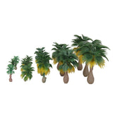 Maxbell 4x15pcs Layout Model Train Palm Trees Rain Forest Scale 1: 100-1:300