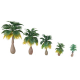 Maxbell 4x15pcs Layout Model Train Palm Trees Rain Forest Scale 1: 100-1:300