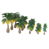 Maxbell 6x15pcs Layout Model Train Palm Trees Rain Forest Scale 1: 100-1:300