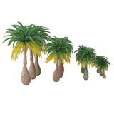 Maxbell 10x12pcs Layout Model Train Coconut Palm Trees Rain Forest Scale 1:100-1:250