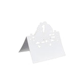Maxbell 50 Laser Cut Lovers Name Place Cards Wedding Guest Table Cards White