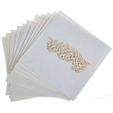 Maxbell 4x50 Butterflies Laser Cut Name Place Cards Wedding Guest Table Cards White