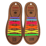 Maxbell Maxbell 1 Pair Adult No Tie Elastic Silicone Shoelaces Multicolor