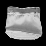 Maxbell 5xSatin Pearl Rhinestone Wedding Bridal Dolly Bag Handbag Ivory 21x22cm