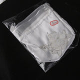 Maxbell 24xSatin Pearl Rhinestone Wedding Bridal Dolly Bag Handbag Ivory 21x22cm