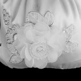 Maxbell 4xSatin Pearl Rhinestone Wedding Bridal Dolly Bag Handbag Ivory 21x22cm