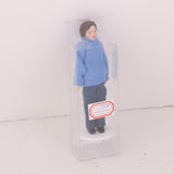 Maxbell Dollhouse Miniature Porcelain Doll Male in Blue Sweater