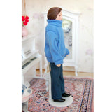 Maxbell Dollhouse Miniature Porcelain Doll Male in Blue Sweater