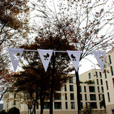 Maxbell White Hollow Pram Bunting Banner Vintage Flags Baby Shower Party