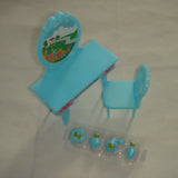 Maxbell Dressing Table & Chair Accessories Set For fashion Dolls Bedroom Furniture