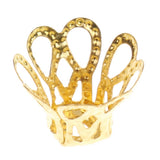 Maxbell 4x50pcs Vintage Filigree Flower Bead End Cap Finding For Jewelry Making Gold