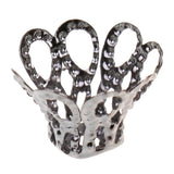 Maxbell 2x50pcs Vintage Filigree Flower Bead End Cap Finding For Jewelry Making Black