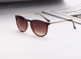 Maxbell Fashion Women Retro Round Sunglasses Brown Lens