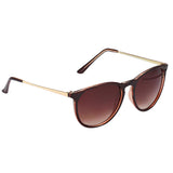 Maxbell Fashion Women Retro Round Sunglasses Brown Lens