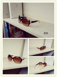 Maxbell Women's Fashion Round Sunglasses Brown Lens