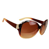 Maxbell Women's Fashion Round Sunglasses Brown Lens
