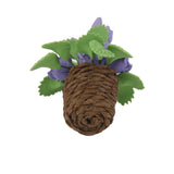 Maxbell Miniature Blue Rose Flower Plant for Dollhouse Decoration