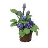 Maxbell Miniature Blue Rose Flower Plant for Dollhouse Decoration