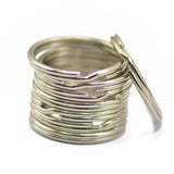 Maxbell 3x50pcs Stainless Steel Split Key Rings Bulk for Keychain and Crafts 18mm
